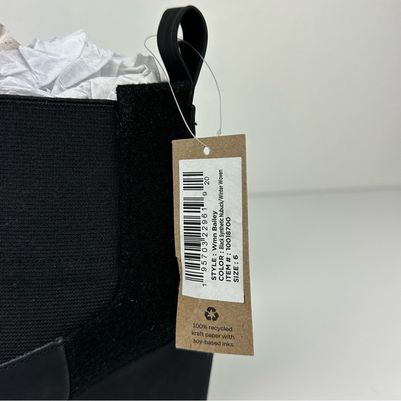 NWT TOMS Women’s Bailey Black Wedge Suede Nubuck Ankle Bootie - Size: 6 - Picture 7 of 11